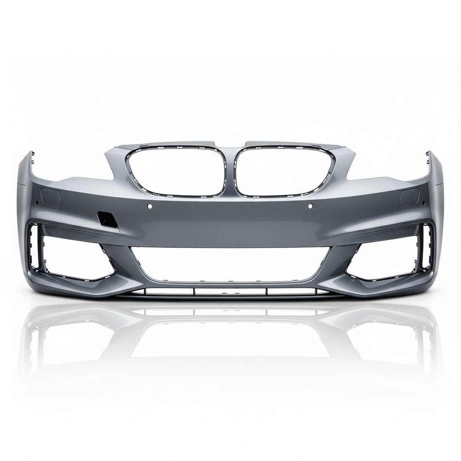Front bumper cover assembly for vehicle collision repair and exterior restoration