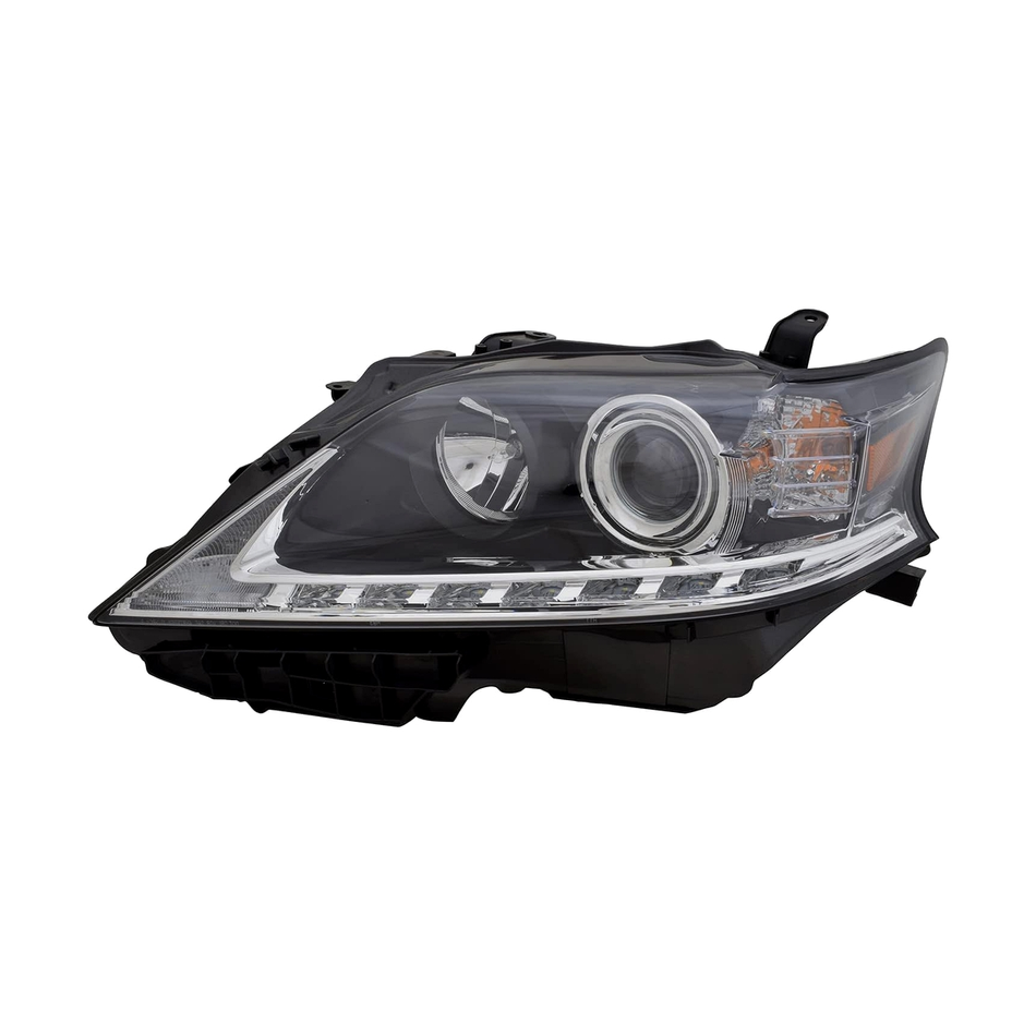 2013-2015 Lexus RX350 /450h head lamp halogen driver side black bezel with led LH Front View - halogen - High-Quality - LX2502156
