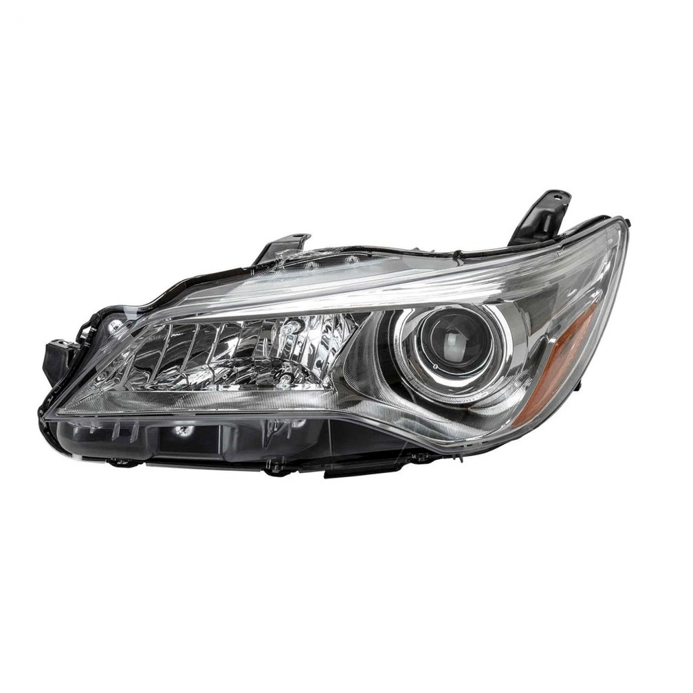 2015-2017 Toyota Camry head lamp driver side halogen chrome LE/XLE LH Front View - halogen - High-Quality - TO2502222