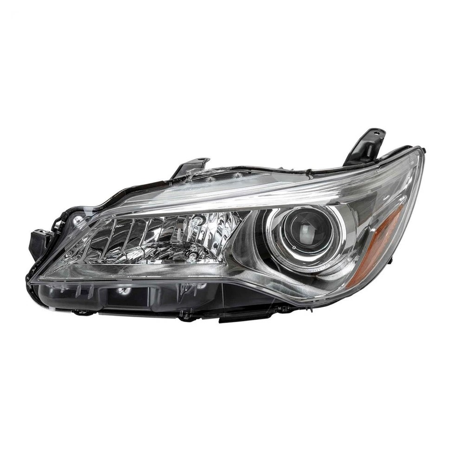 2015-2017 Toyota Camry head lamp driver side halogen chrome LE/XLE LH Front View - halogen - High-Quality - TO2502222