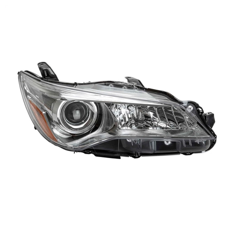 2015-2017 Toyota Camry head lamp passenger side halogen chrome LE/XLE RH Front View - halogen - High-Quality - TO2503222