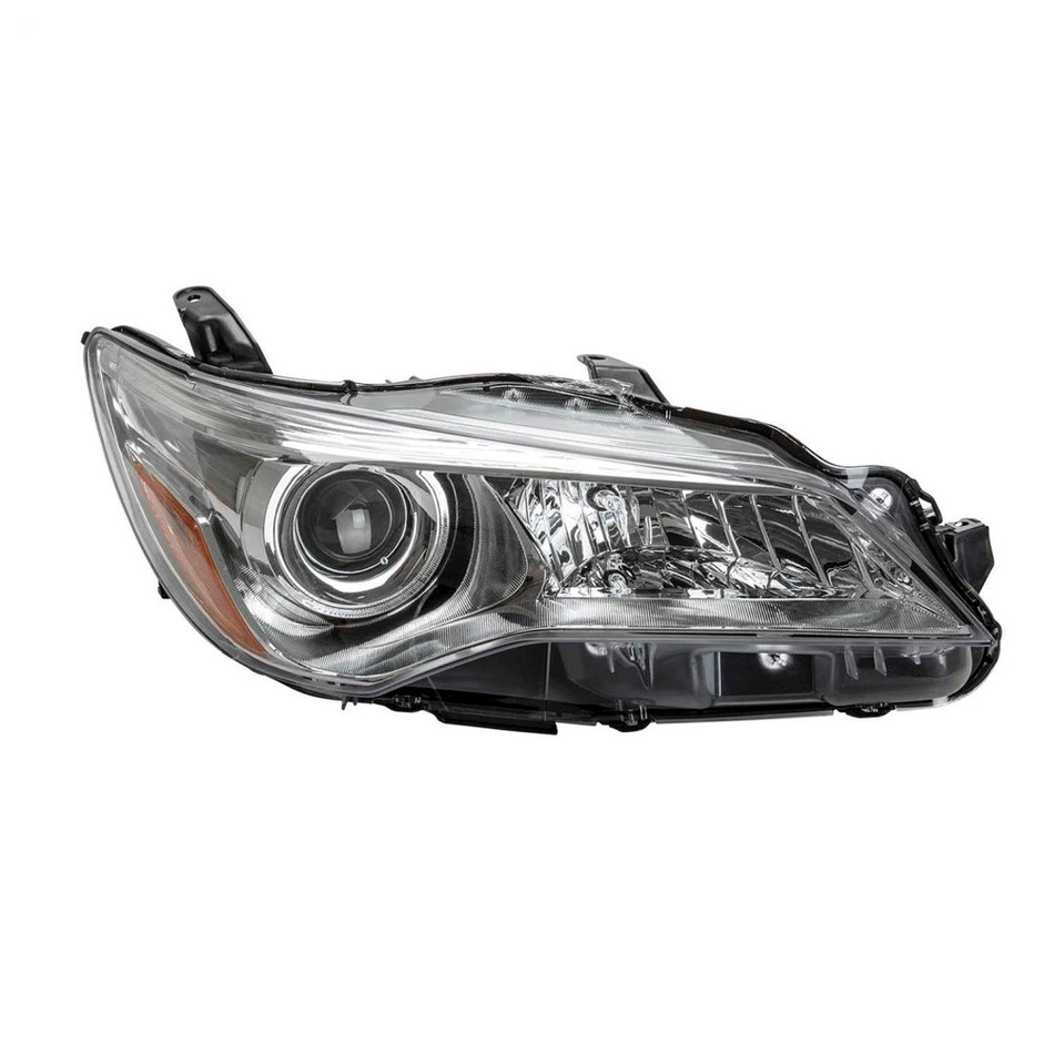 2015-2017 Toyota Camry head lamp passenger side halogen chrome LE/XLE RH Front View - halogen - High-Quality - TO2503222