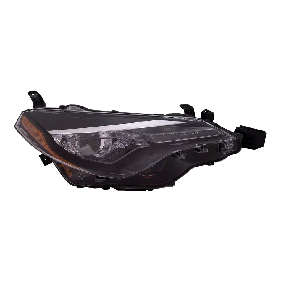 2017-2019 Toyota Corolla headlight L/LE passenger side RH Front View - Standard - High-Quality - TO2503249