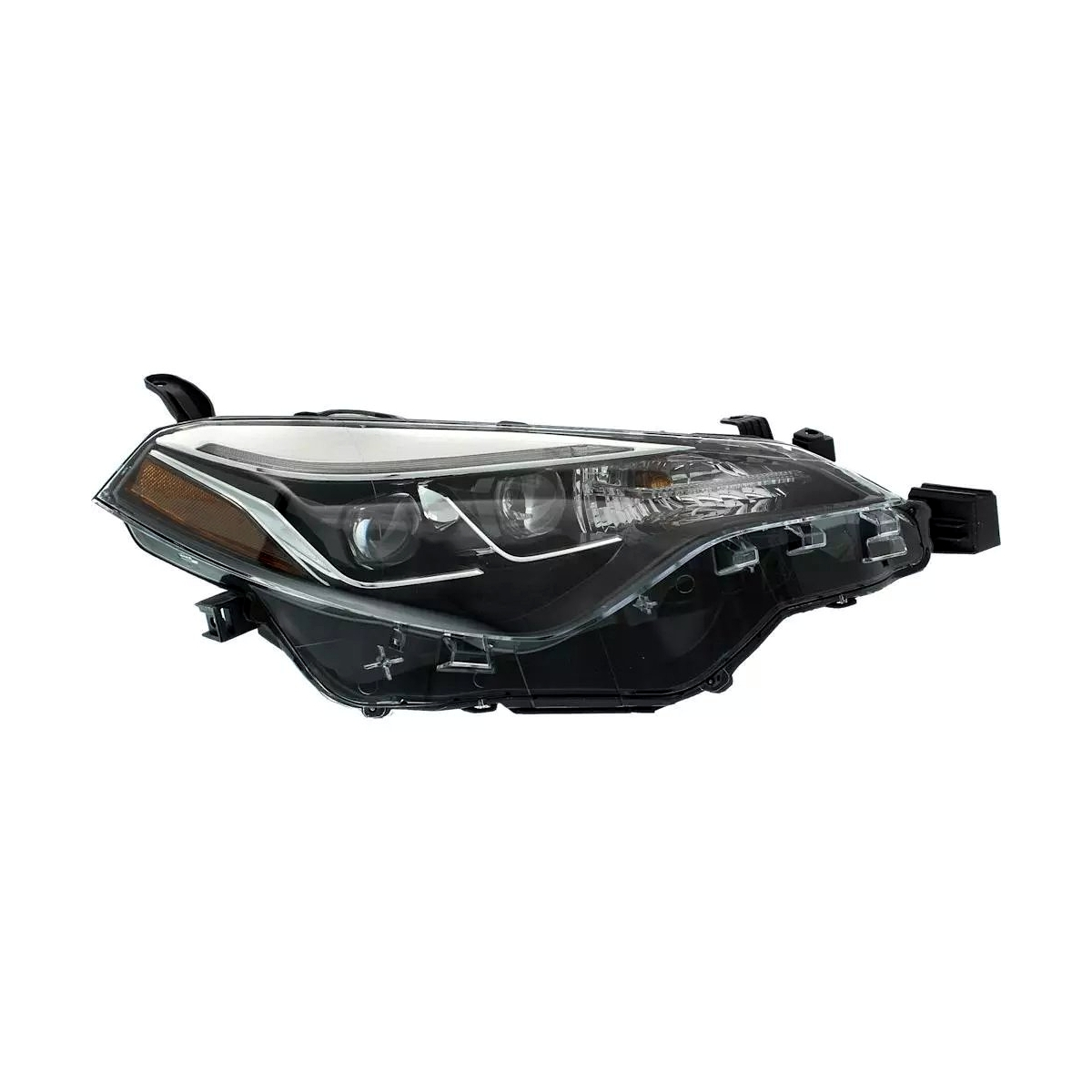 2017-2019 Toyota Corolla headlight SE/XSE passenger side RH 45-Degree View - Standard - High-Quality - TO2503250