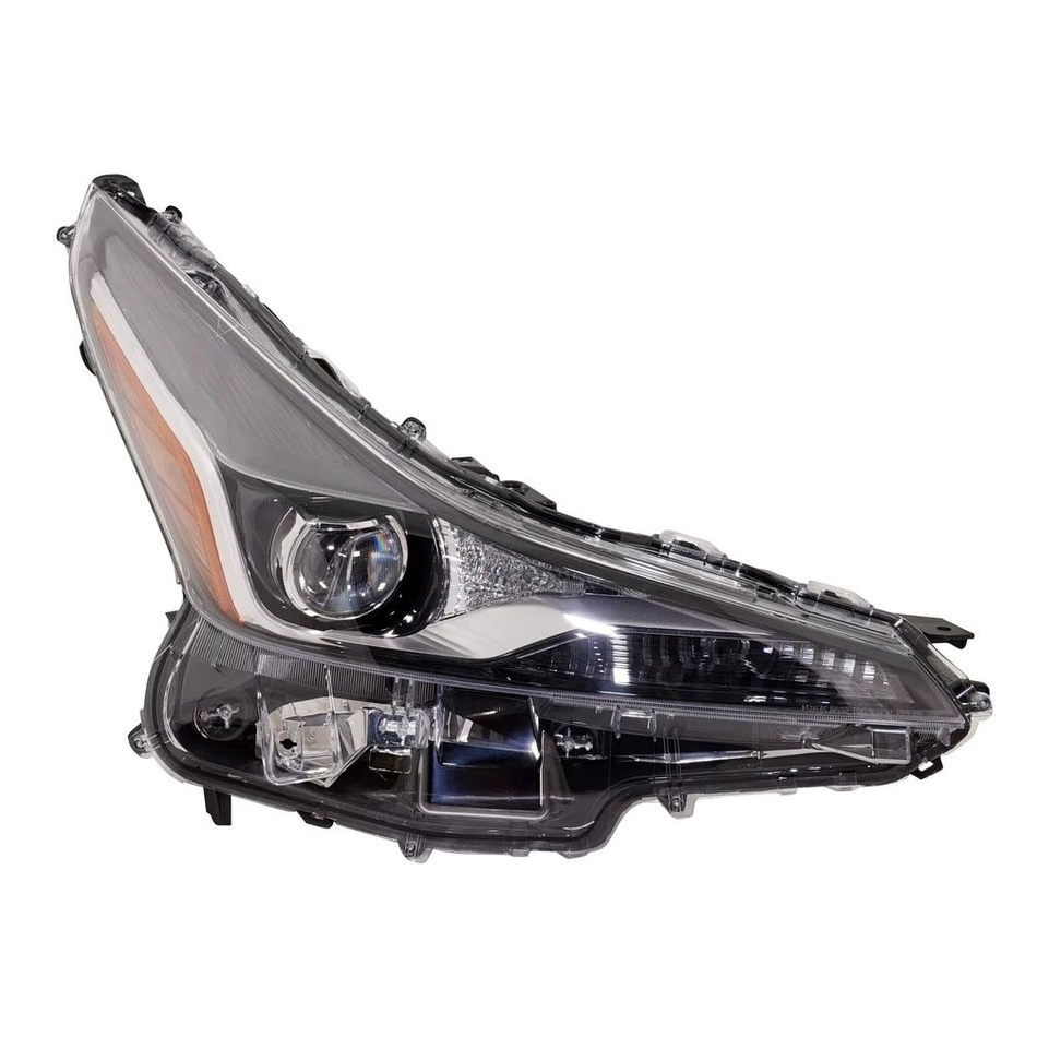 2019-2022 Toyota Prius headlamp unit passenger side led without 20th edition without adaptive headlamps without fog lamps RH Front View - LED - High-Quality - TO2503280