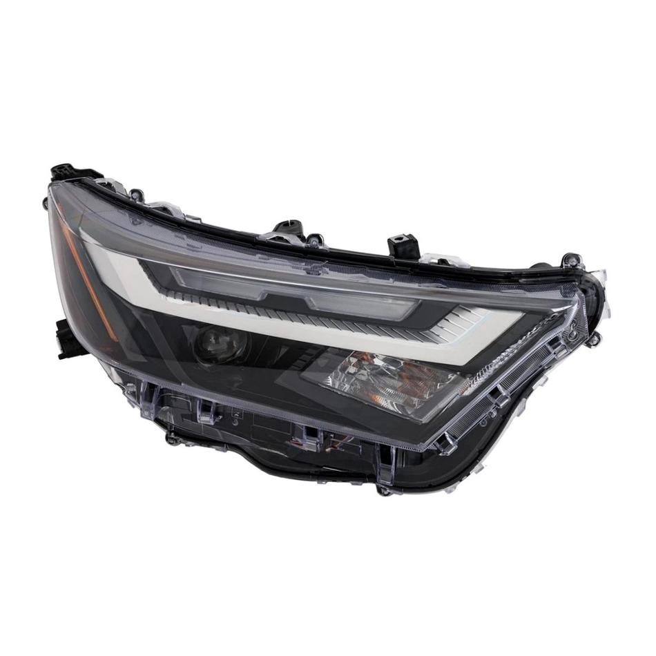 2021-2023 Toyota RAV4 headlamp assembly led with bulb type signal lamp passenger side RH Front View - Standard - High-Quality - TO2503314