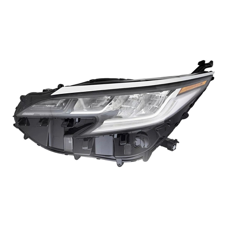 2021-2023 Toyota Sienna headlight white LE/XLE driver side LH 45-Degree View - Standard - High-Quality - TO2502306