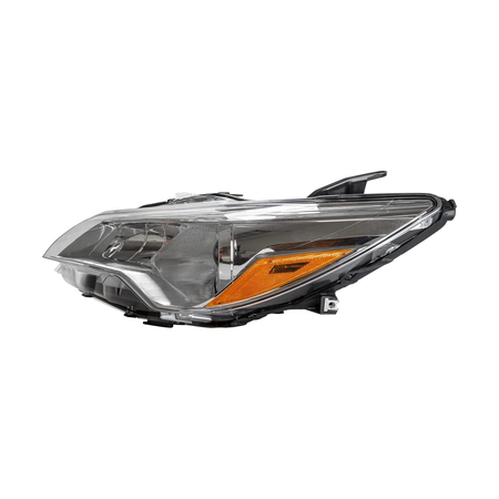 2015-2017 Toyota Camry head lamp driver side halogen chrome LE/XLE LH Left Side View - halogen - High-Quality - TO2502222