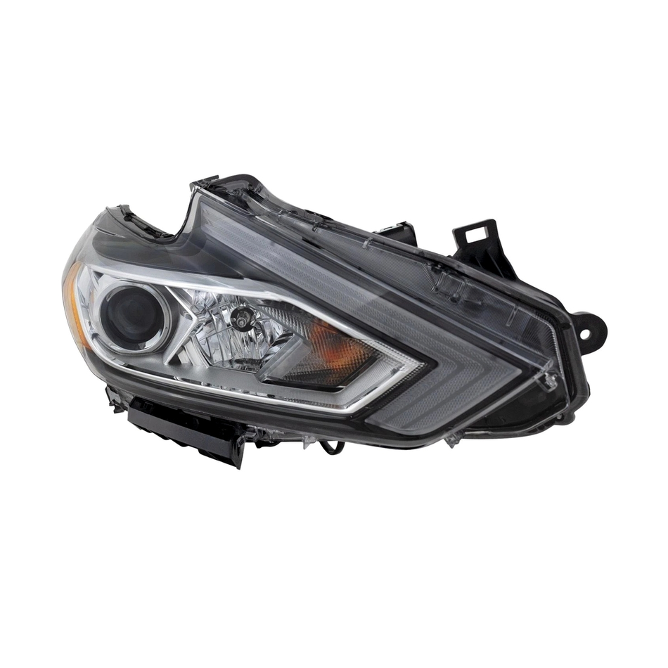 2016-2018 Nissan Altima Sedan head lamp halogen chrome passenger side RH Right Side View - Standard - High-Quality - NI2503247