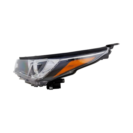 2017-2019 Toyota Highlander headlamp driver side with led DRL with black accent LH Left Side View - Standard - High-Quality - TO2502253