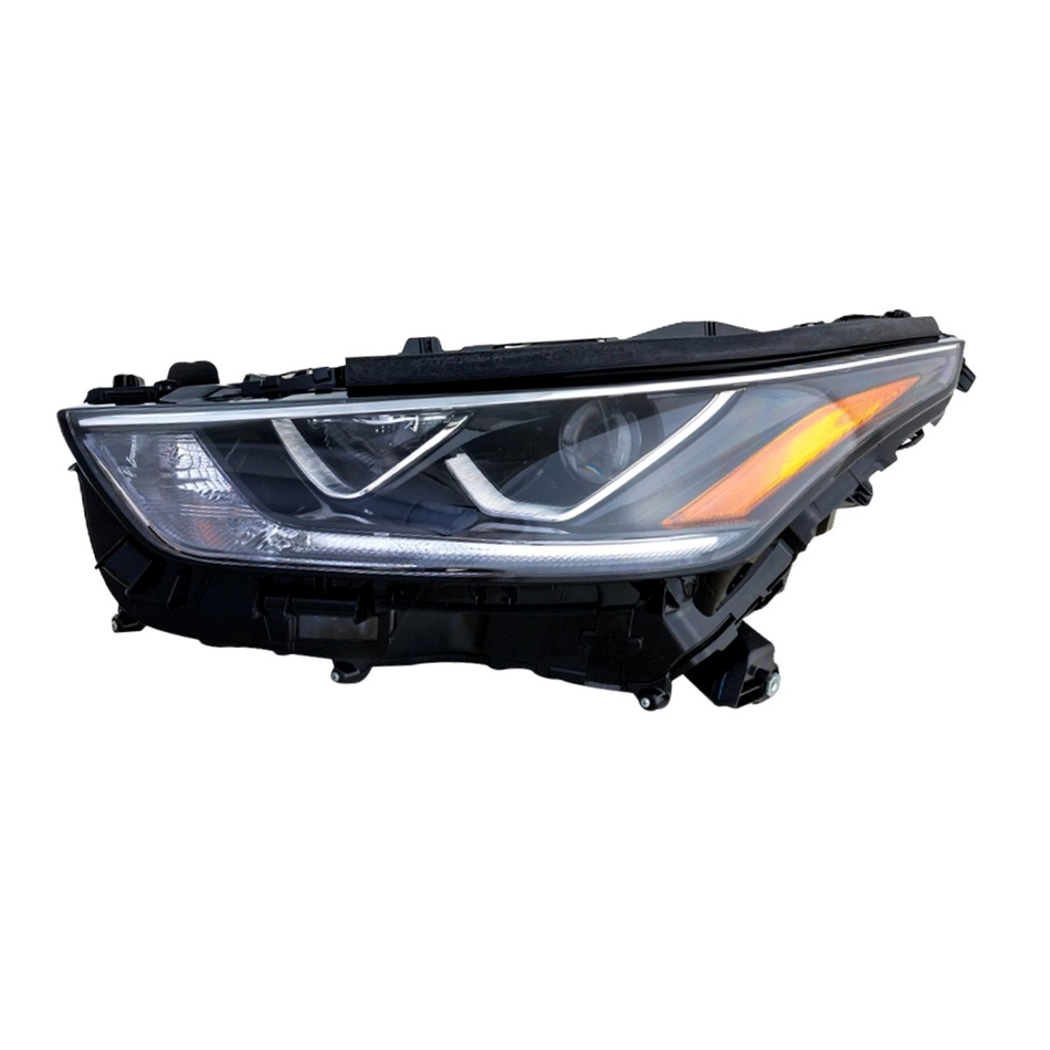 2020-2021 Toyota Highlander headlamp driver side limited led without adaptive headlamps chrome projector type LH Front View - Standard - High-Quality - TO2502294