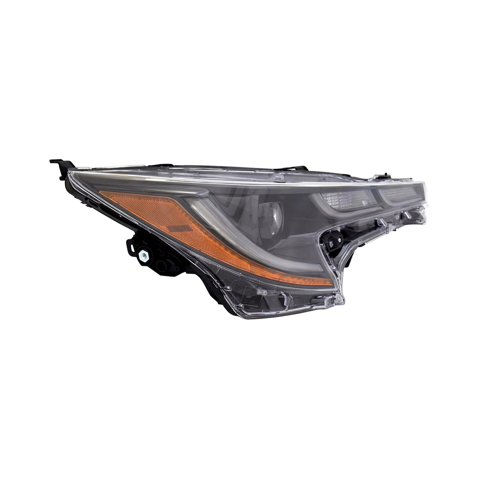 2023 Toyota Corolla headlamp assembly LE passenger side RH 45-Degree View - Standard - High-Quality - TO2503324