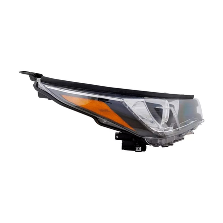 2017-2019 Toyota Highlander headlamp passenger side with led DRL with black accent RH Right Side View - Standard - High-Quality - TO2503253