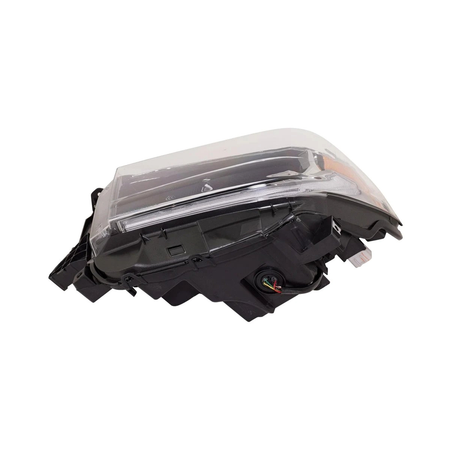 2018-2021 Toyota Tundra headlight with led drl with smoked chrome accent driver side LH Bottom View - Standard - High-Quality - TO2502263
