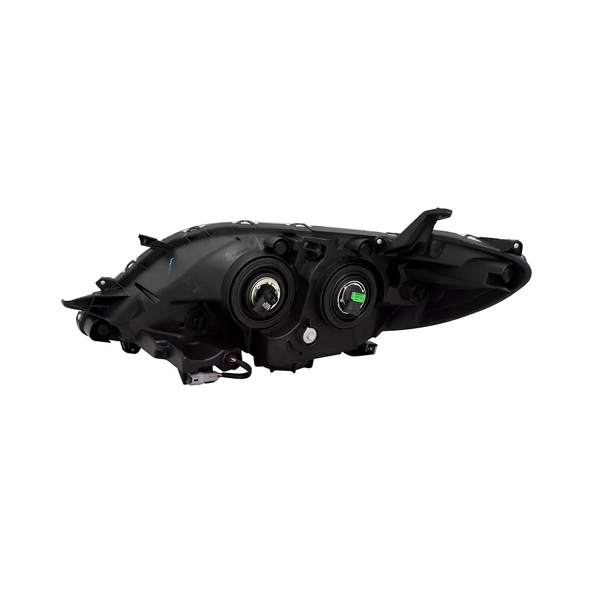 2015-2020 Toyota Sienna headlamp assembly passenger side se model halogen with led DRL blk RH Back View - Standard - High-Quality - TO2503231