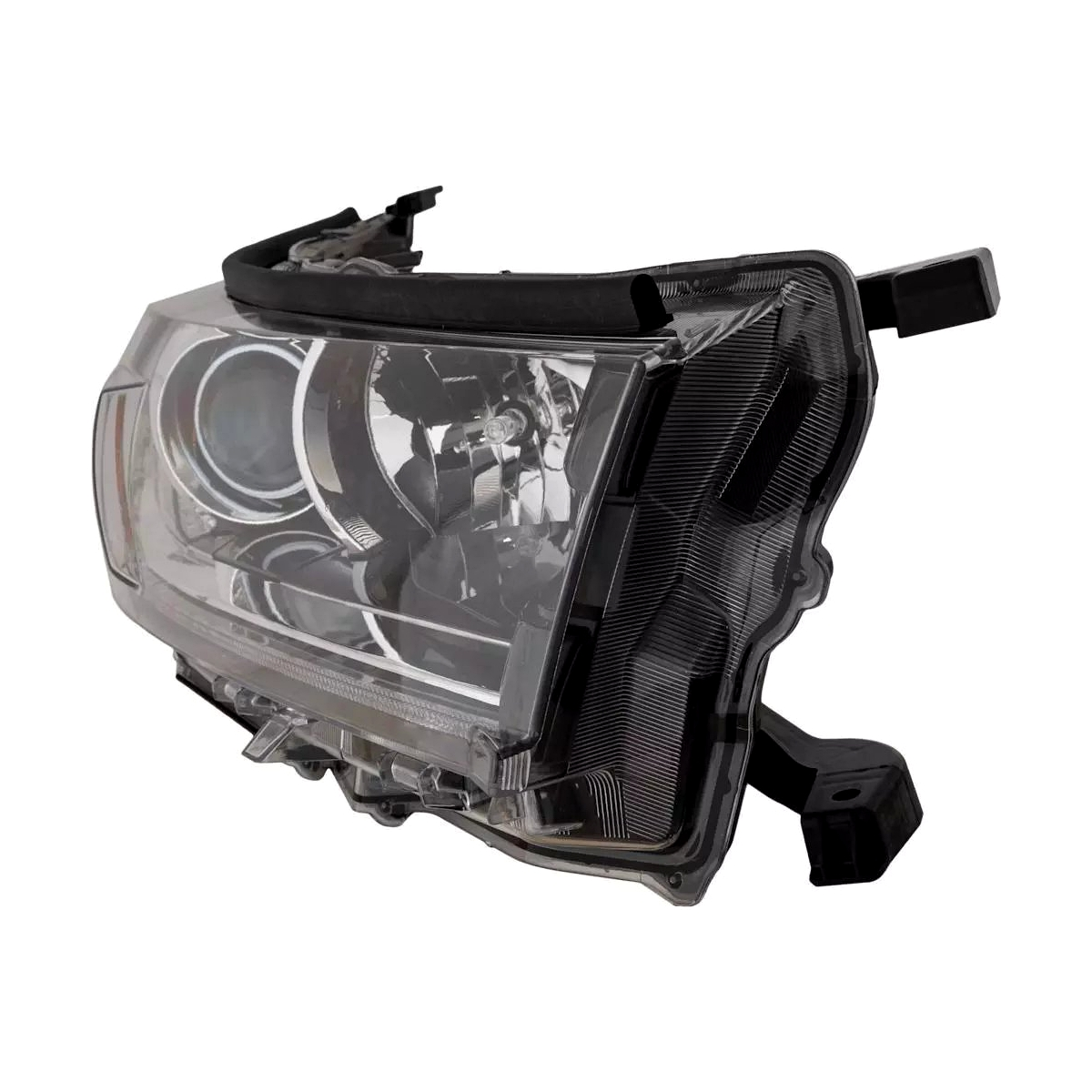 2017-2019 Toyota Highlander headlamp passenger side with led DRL with black accent RH Left Side View - Standard - High-Quality - TO2503253