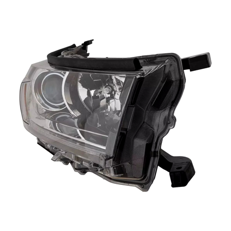 2017-2019 Toyota Highlander headlamp passenger side with led DRL with black accent RH Left Side View - Standard - High-Quality - TO2503253