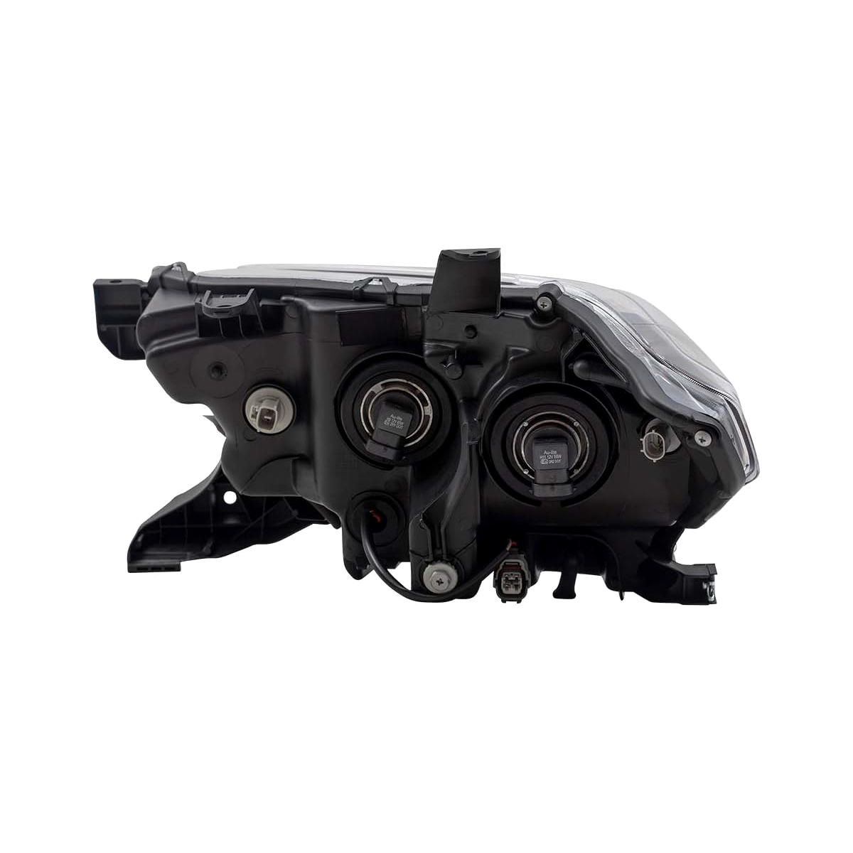 2016-2017 Toyota Tacoma headlamp assembly driver side without led DRL with fog lamps black & chrome bezel LH Back View - Standard - High-Quality - TO2502243