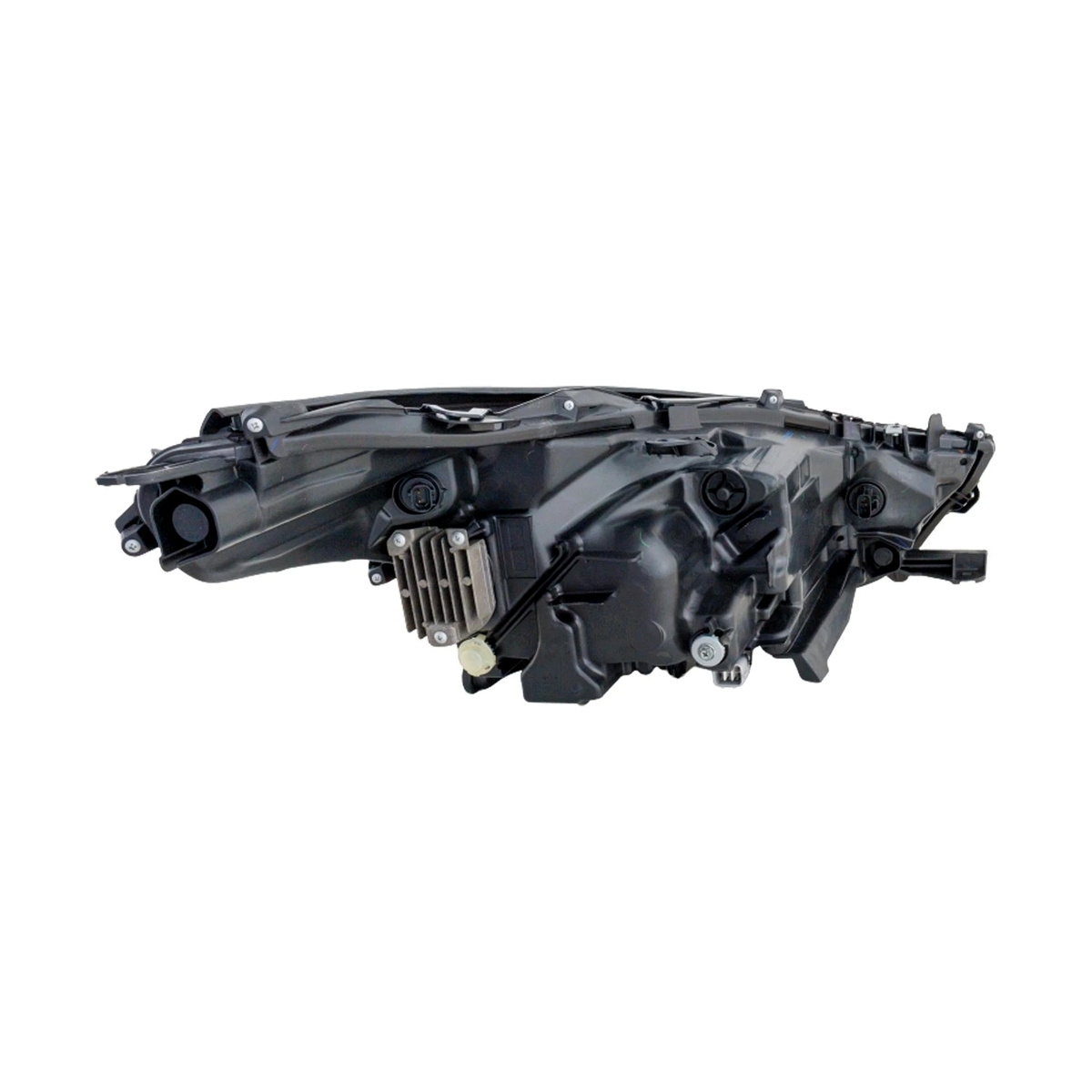 2020-2021 Toyota Highlander headlamp driver side limited led without adaptive headlamps chrome projector type LH Top View - Standard - High-Quality - TO2502294