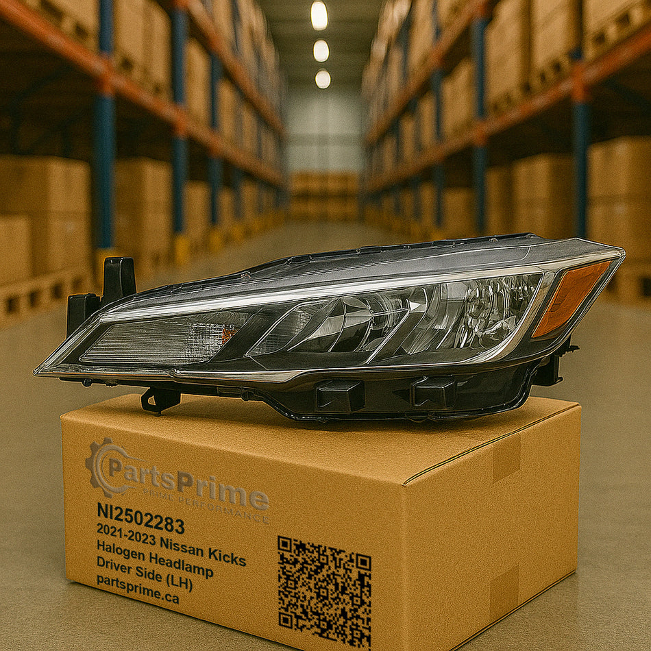 2021-2023-Nissan-Kicks-head-lamp-halogen-driver-side-LH-On-Box-View-halogen-High-Quality-NI2502283