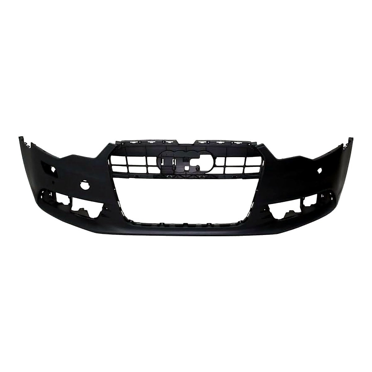 2012-2015 Audi A6 Bumper Front With Sensor/Wash Hole Without S-Line Pkg Primed_AU1000208