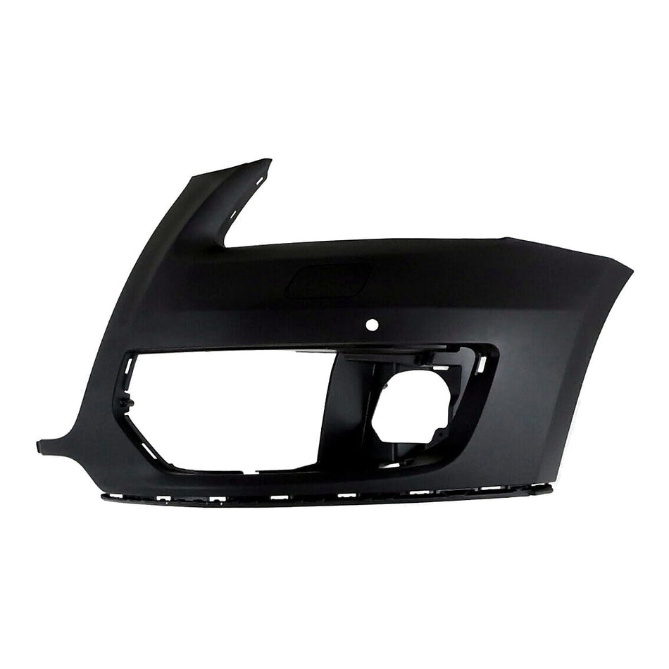 2009-2012 Audi Q5 Bumper Front Driver Side With Sensor Hole Primed-Black Without S-Line Pkg_AU1016101