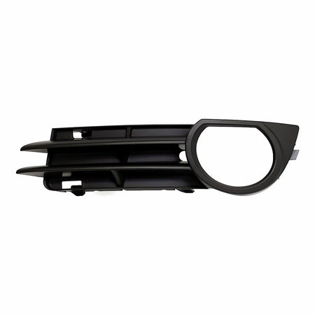 2006-2008 Audi A3 Grille Lower Driver Side With Fog Light Hole Matte-Black Without Sport – Front View (AU1038103)