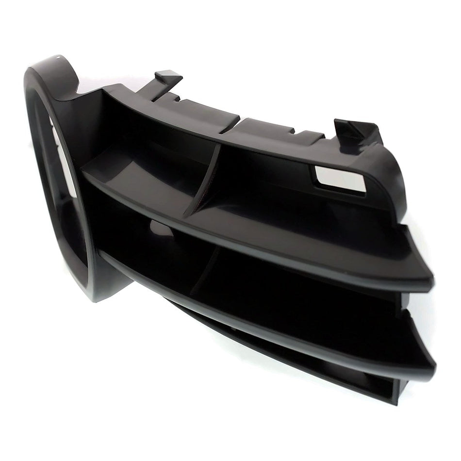 2006-2008 Audi A3 Grille Lower Driver Side With Fog Light Hole Matte-Black Without Sport – Side View (AU1038103)