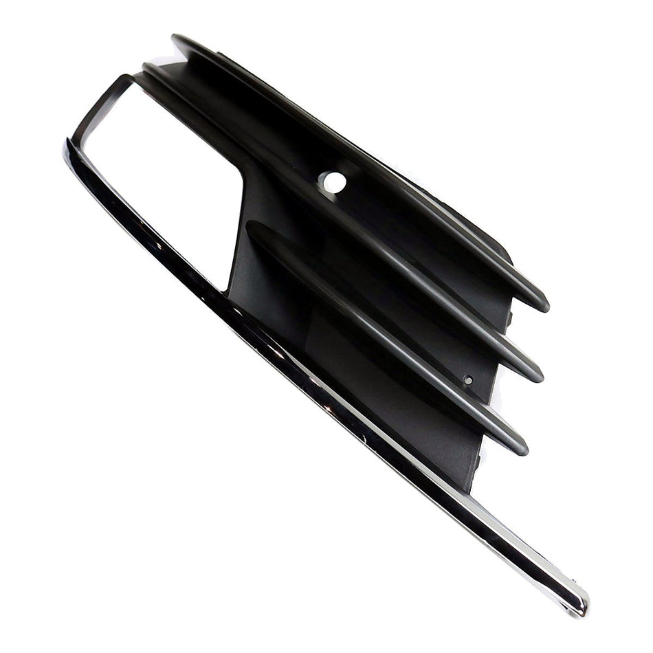 2015-2016 Audi A3 Fog Light Bezel Front Driver Side Without S Line Sdn/Conv Black – Side View (AU1038129)