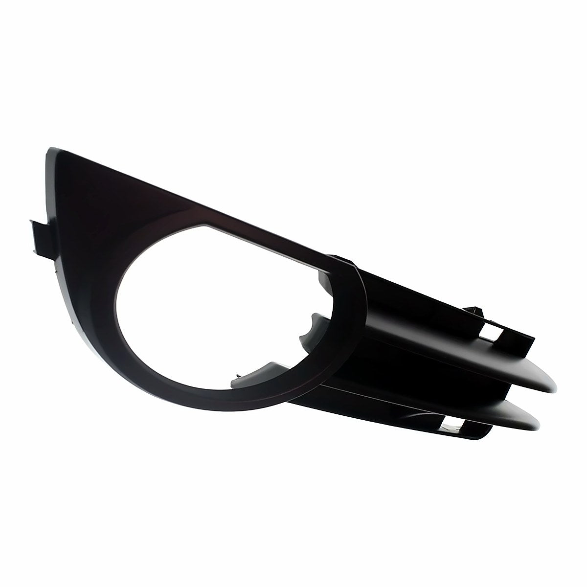2006-2008 Audi A3 Grille Lower Passenger Side With Fog Lp Hole Matte-Black Without Sport – Side View (AU1039103)