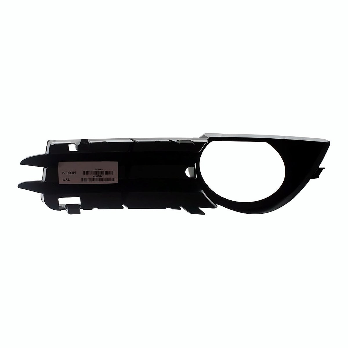 2006-2008 Audi A3 Grille Lower Passenger Side With Fog Lp Hole Matte-Black Without Sport – Back View (AU1039103)
