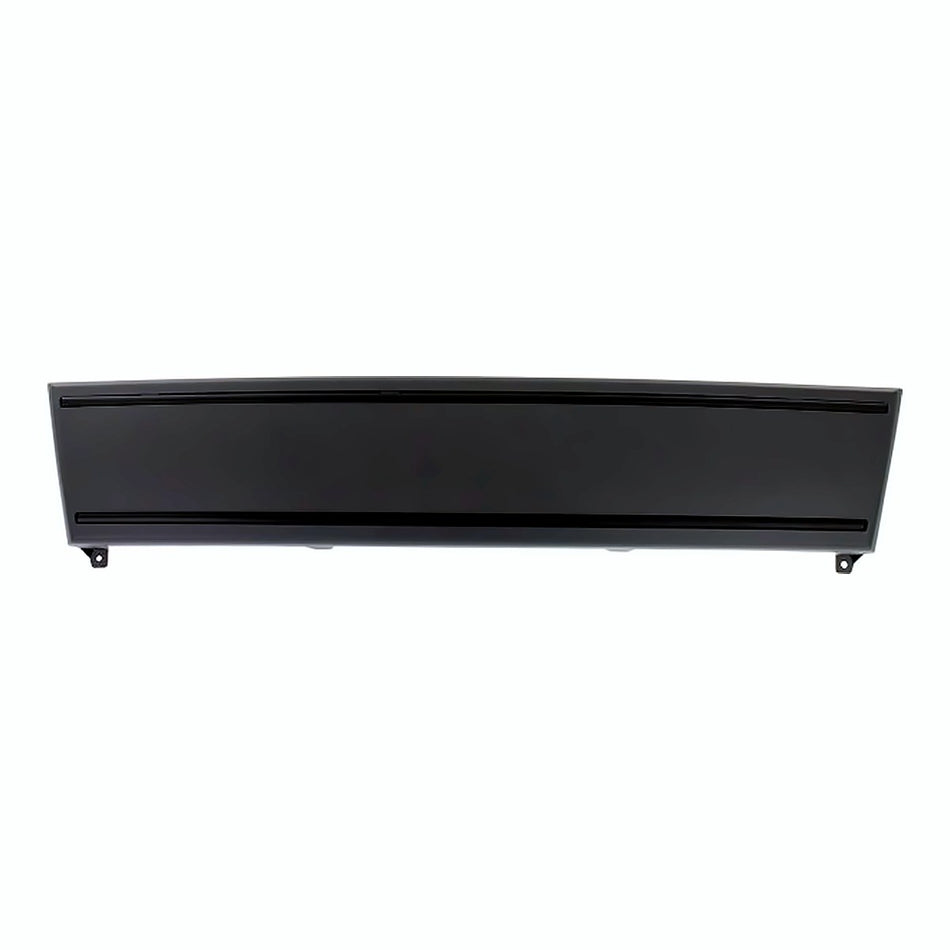 2009-2012 Audi A4 License Plate Moulding Front (Matte-Black) With S-Line – Front View (AU1068103)