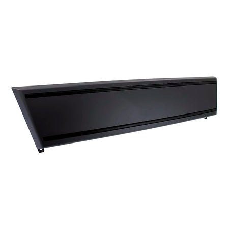 2009-2012 Audi A4 License Plate Moulding Front (Matte-Black) With S-Line – Angle View (AU1068103)
