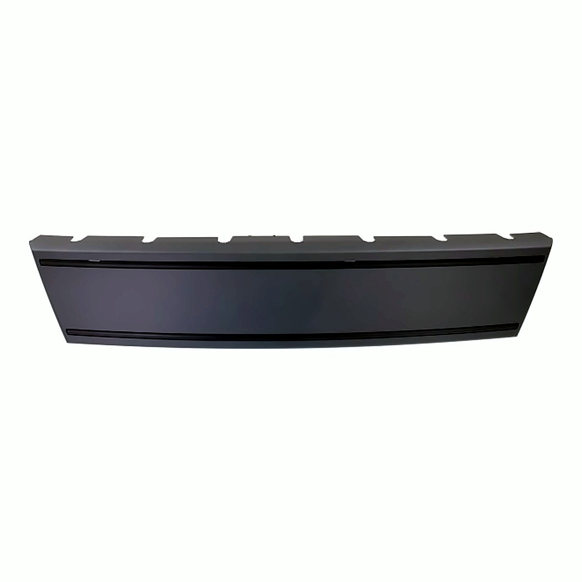 2009-2012 Audi A4 License Plate Moulding Front (Matte-Black) With S-Line – Detail View (AU1068103)