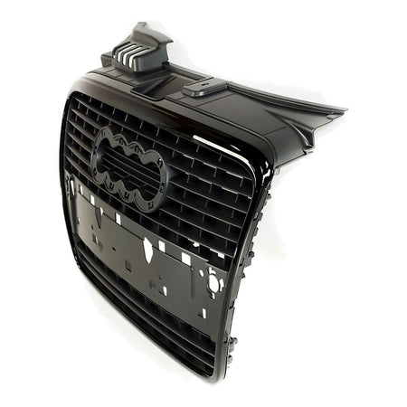 2006-2008 Audi A4 Grille (Ptd/Primed-Black) Without S-Line Pkg – Side View (AU1200113)