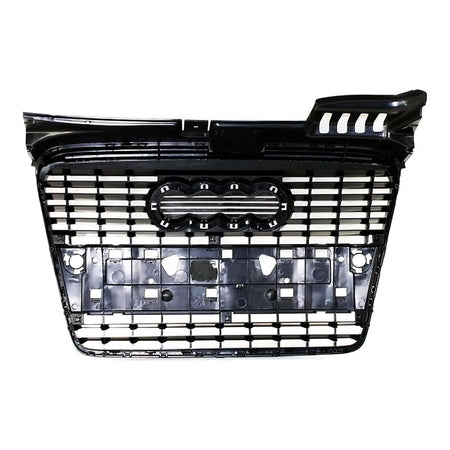 2006-2008 Audi A4 Grille (Ptd/Primed-Black) Without S-Line Pkg – Back View (AU1200113)