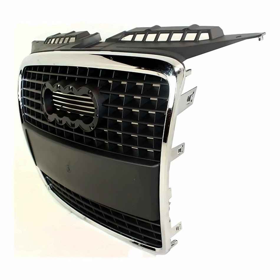 2006-2008 Audi A3 Grille (Chrome/Primed-Black) Without Sport Pkg – Side View (AU1200115)