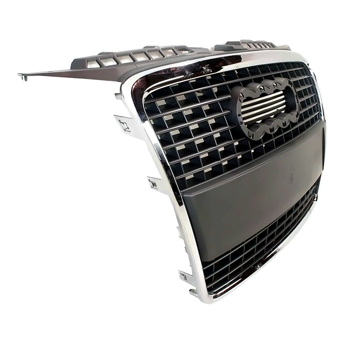 2006-2008 Audi A3 Grille (Chrome/Primed-Black) Without Sport Pkg – Side View (AU1200115)