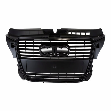 2009-2013 Audi A3 Grille Painted Black – Front View (AU1200119)