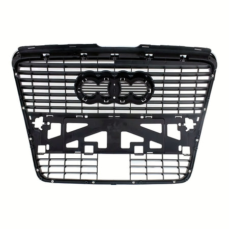 2009-2011 Audi A6 Grille Slv-Black With Chrome Frontame With Hole – Back View (AU1200130)