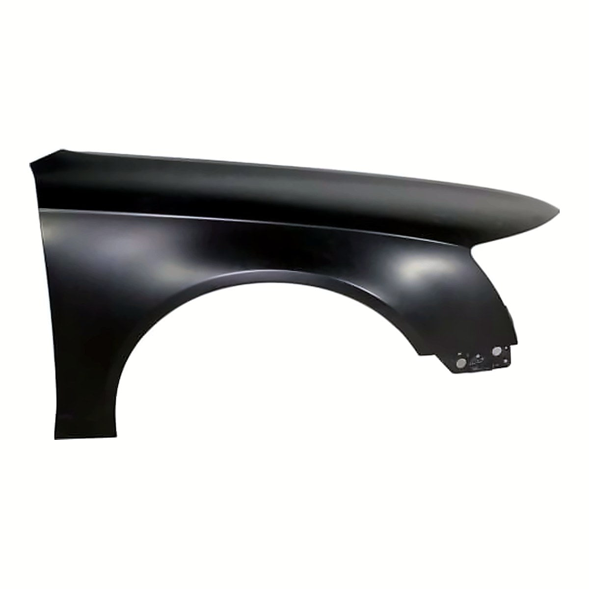 2009-2011 Audi A6 Fender Front Passenger Side (Without Side Lamp Hole) Aluminum – Front View (AU1241123)