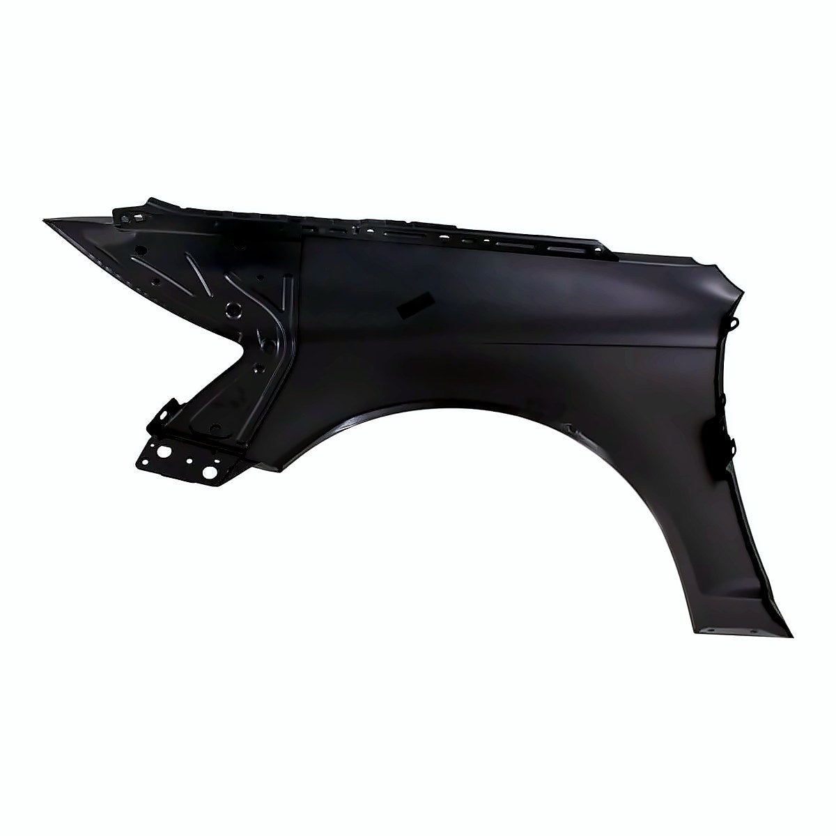 2009-2011 Audi A6 Fender Front Passenger Side (Without Side Lamp Hole) Aluminum – Back View (AU1241123)