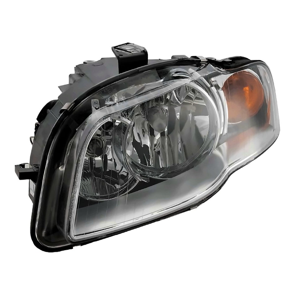 2005-2008 Audi S4 Headlight Driver Side - side angle, Part AU2502128