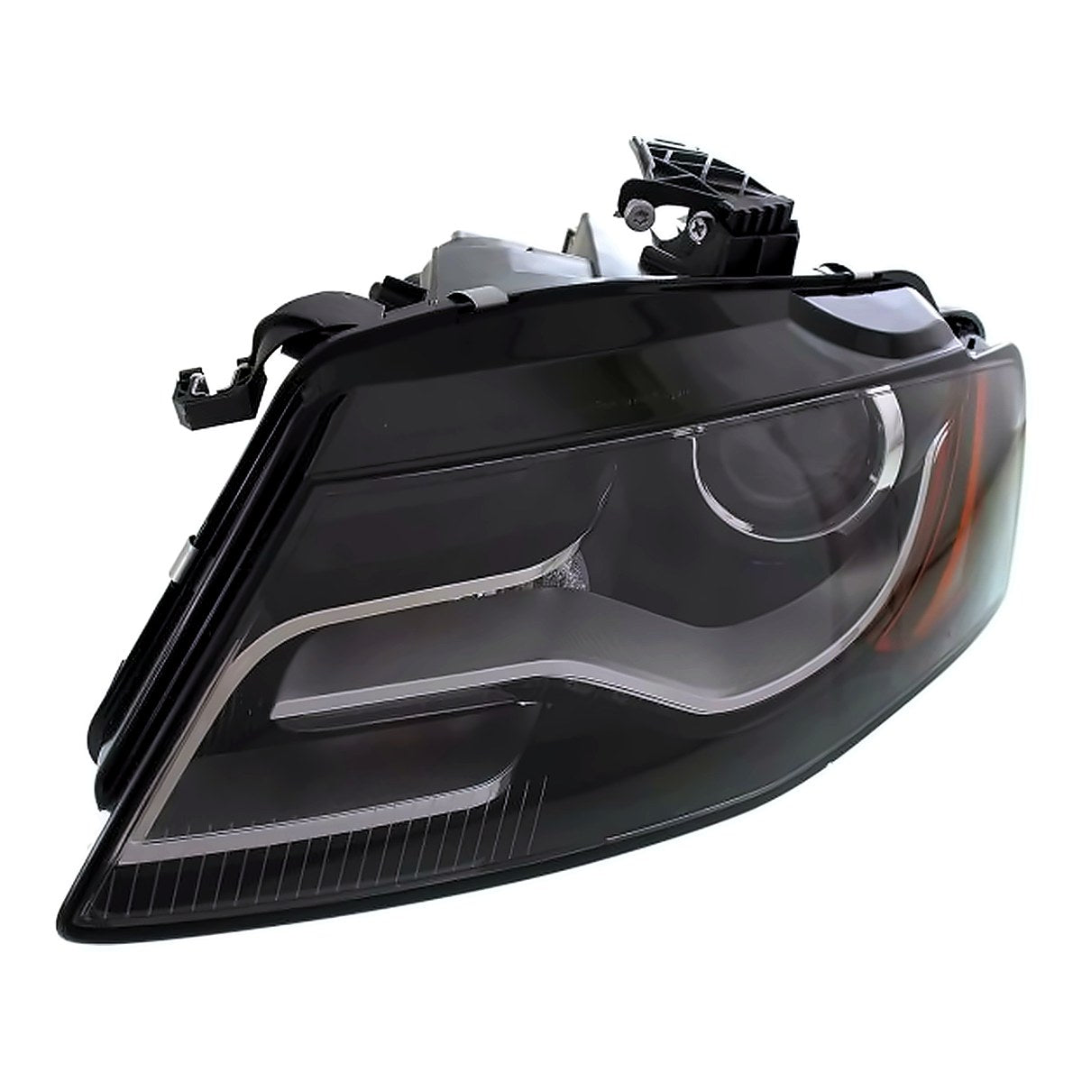 2009-2010 Audi A4 Headlight Driver Side Sdn/Wgn Xenon Without Curve – Angle View (AU2502150)