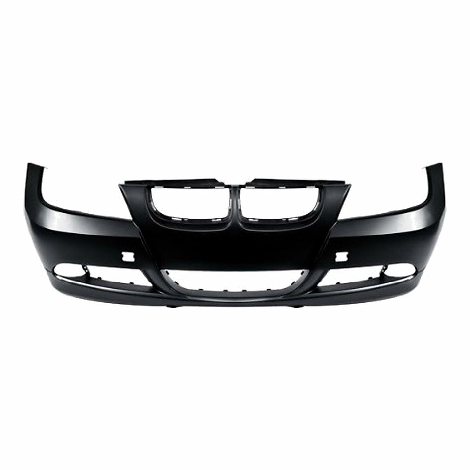 2006-2008 Bmw 3_Series_Sedan Bumper Front With Sensor/H/Lp Wash Hole Primed_BM1000177