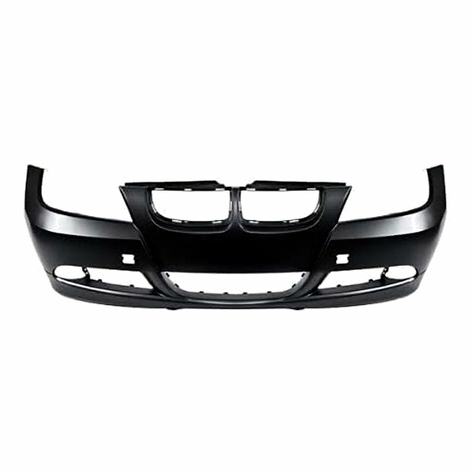 2006-2008 Bmw 3_Series_Sedan Bumper Front Without Sensor Without H/Lp Wash Hole Primed_BM1000180