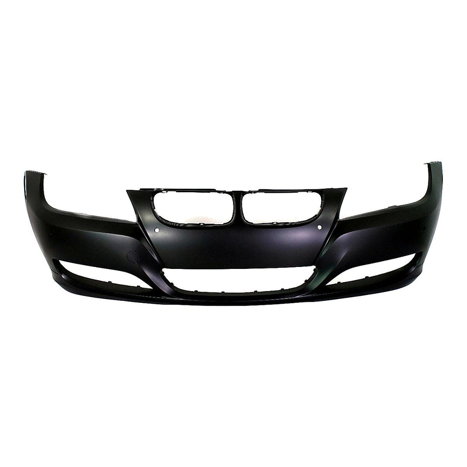 2009-2011 Bmw 3_Series_Sedan Bumper Front Primed With Sensor Hole Without H/Lp Wash Hole_BM1000210