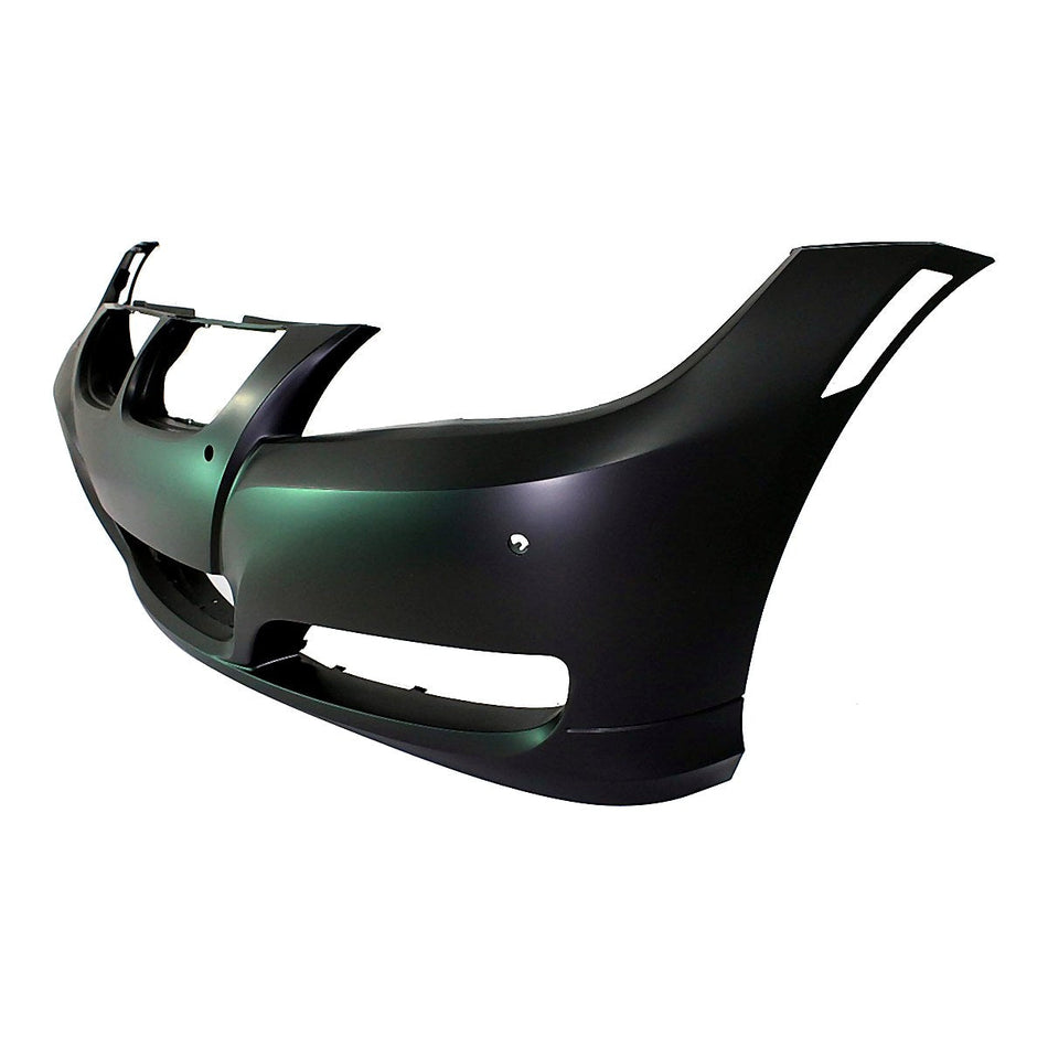 2009-2011 Bmw 3_Series_Sedan Bumper Front Primed With Sensor Hole Without H/Lp Wash Hole_BM1000210-2