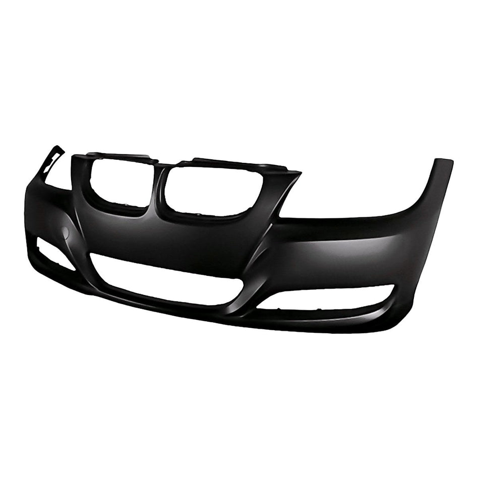 2009-2011 Bmw 3_Series_Sedan Bumper Front Primed Without Sensor Without H/Lp Wash Hole_BM1000212