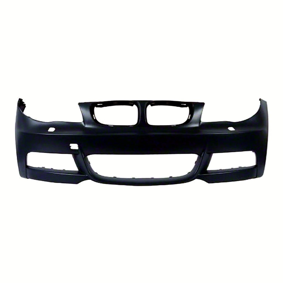 2008-2013 Bmw 1_Series Bumper Front Primed With Wash Hole Without Sensor Hole With M Pkg_BM1000224